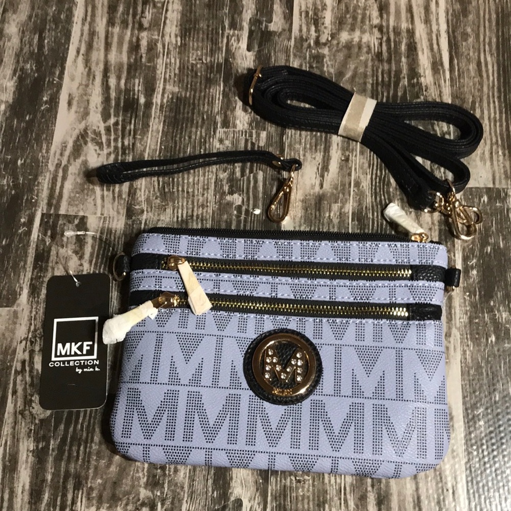 Lilac Crossbody Wristlet Bag